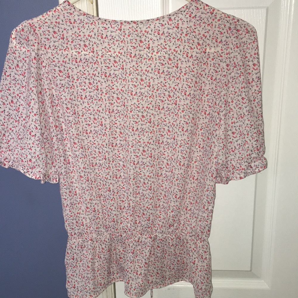 Pink and White Sienna Sky Top, Size XS - Picture 5 of 6